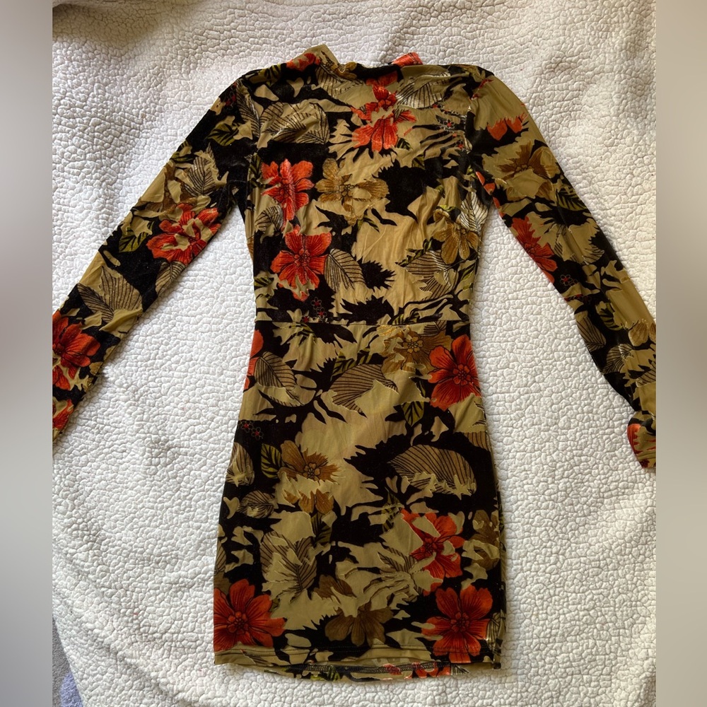 Open-back Mini Dress. Size Small.